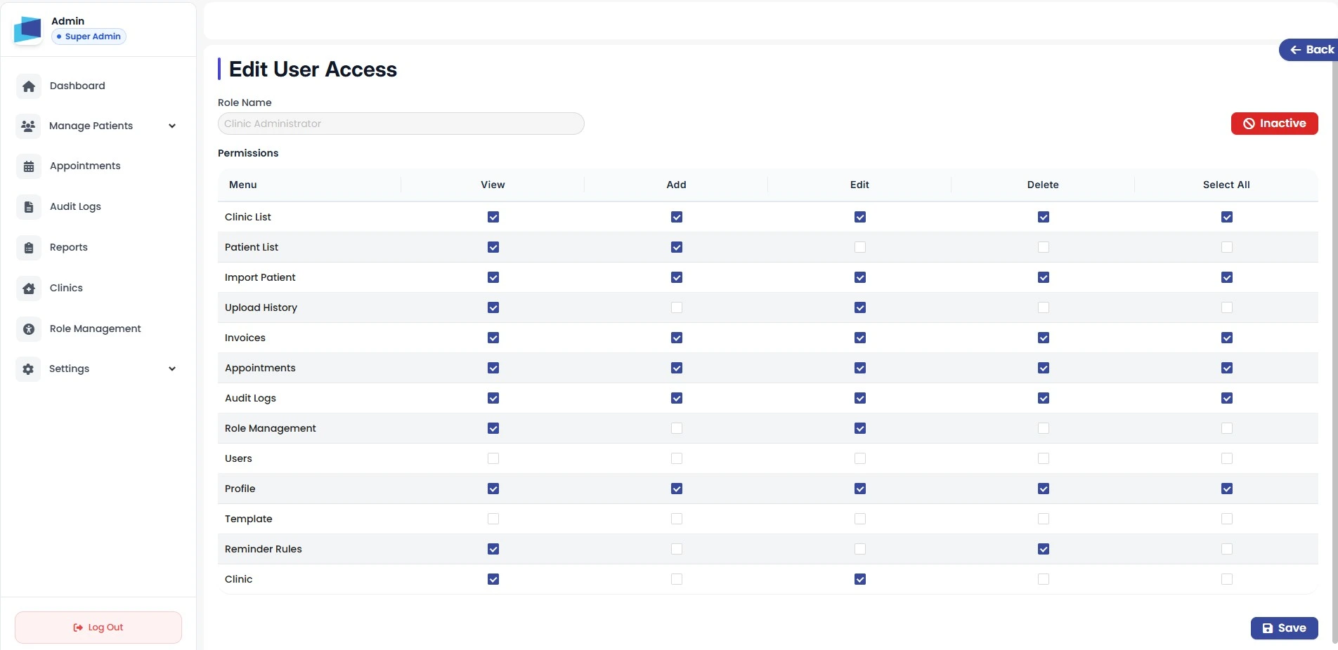 Role-Based Access Management