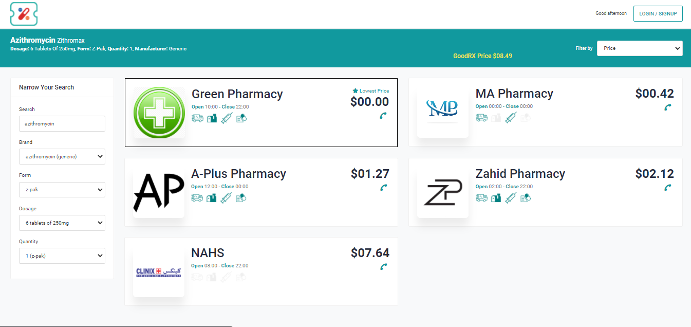 Prescription Pricing Comparison Engine